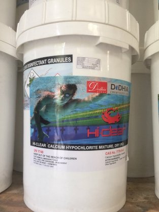 Chlorine Hi Chlon 70% (Chlorine  Ân Độ ) (45 kg/ thùng)