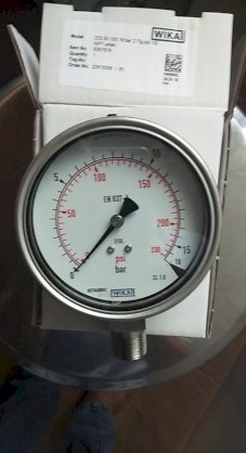 Đồng hồ đo áp suất Wika 232.50 mặt 63mm, dải đo 0-10bar