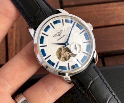 Đồng hồ dây da Longines Automatic 01 trắng