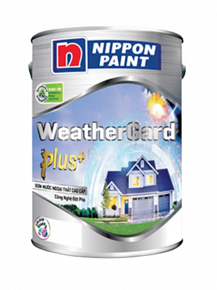 Sơn ngoại thất Nippon Weathergard Plus+ màu trắng 18L