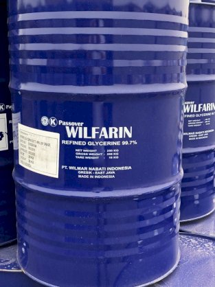 Sản phẩm Glycerin hiệu Wilmar Wilfarin- Nhập khẩu Indonesia- Công ty Trần Tiến