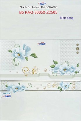 Bộ gạch ốp tường phòng khách Kiến An Gia KAG-36650-Z2565 300x600mm