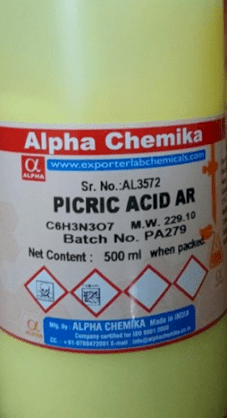 Dung dịch Picric Acid ( C6H3N3O7 ) - Alpha Chemika 88-89-1