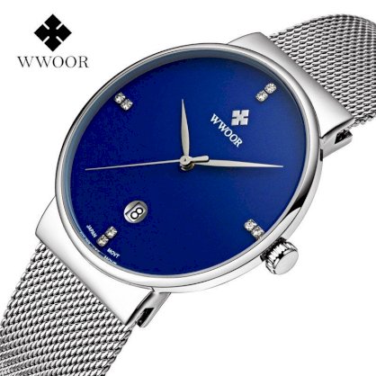 Đồng hồ Wwoor 9018 (Xanh)