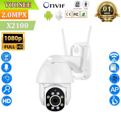 Camera giám sát Yoosee X2100 - xoay 360 Độ - Full HD1080P, 2.0Mpx