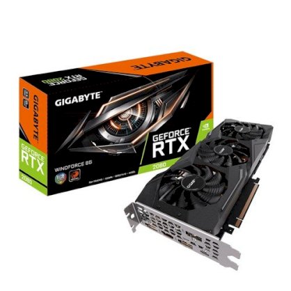 Card màn hình  VGA GIGABYTE GeForce RTX 2080 8GB GDDR6 WindForce (N2080WF3-8GC)