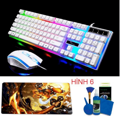 Bộ bàn phím kèm chuột máy tính có led 7 màu Hoàng Nhân HN06