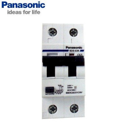 Cầu dao chống dòng rò Panasonic RCBO 2P 63A ( BBDE26331CNV)