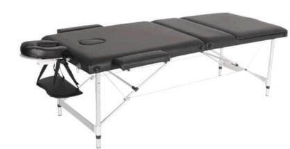 Giường massage gấp gọn chân inox Trung Quốc - KT:190 X 70 X 63cm