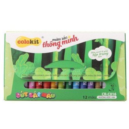 Bút sáp màu Thiên Long ColoKit - 12 màu - CR-C016 - Combo 4 hộp