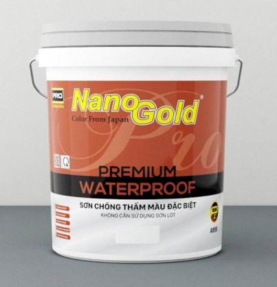 Sơn chống thấm màu đặc biệt không cần sơn lót NanoGold Premium WaterProof A959 loại 5.4kg