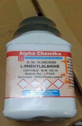 L-phenylalanine , 500 g ,  Alpha Chemika