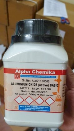 Aluminium oxide (active) BASIC ,  500 gm , AL2O3 , , Alpha Chemika , Ấn Độ