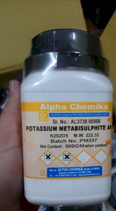 Potassium metabisulphite AR , K2S2O5, Alpha Chemika 500 g