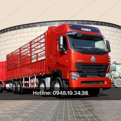 Xe tải thùng 4 chân Howo A7 tải trọng  30 tấn 2020