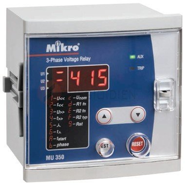 Rơ le bảo vệ điện áp đa tính năng Mikro MU 350-415