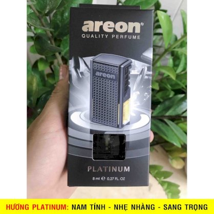 Nước hoa ô tô kẹp cửa gió hương Platinum - Areon Car Lux Platinum