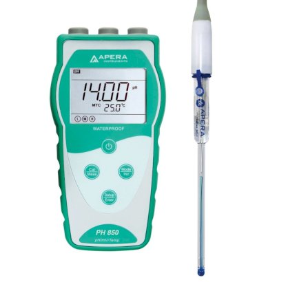 Máy đo pH/mV/nhiệt độ cầm tay, đo lượng mẫu nhỏ/ đo trong ống nghiệm Apera - Mỹ PH850-MS
