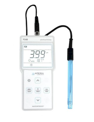Máy đo pH/độ dẫn/TDS/mV/nhiệt độ cầm tay Apera - Mỹ pC400