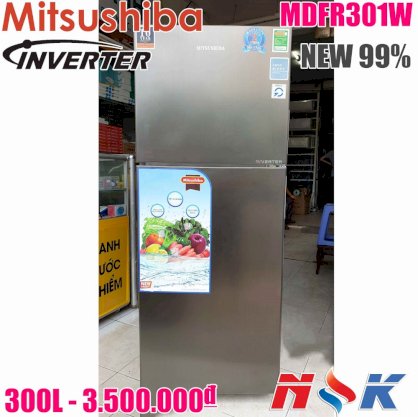 Tủ lạnh Mitsushiba Inverter MDFR301W 300 lít