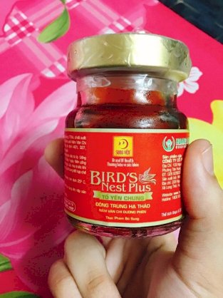 Hộp tổ Yến chưng Bird's Nest Plus Đông trùng hạ thảo ( 5 Lọ x 70 ml / Hộp)