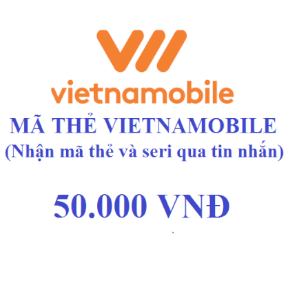 Thẻ cào điện thoại Vietnamobile 50K (Mã Thẻ Và Seri)