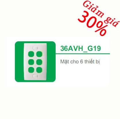 Mặt công tắc cho 6 thiết bị S-classic Schneider - 36AVH