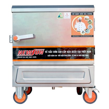 Tủ nấu cơm bằng điện 4 khay NewSun (12 kg/mẻ) - Không tủ điều khiển