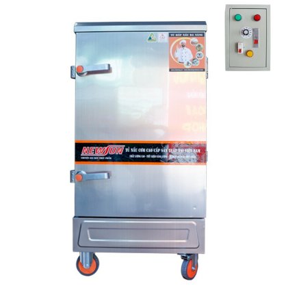 Tủ nấu cơm bằng điện 12 khay  NewSun (36 kg/mẻ) - Có tủ điều khiển