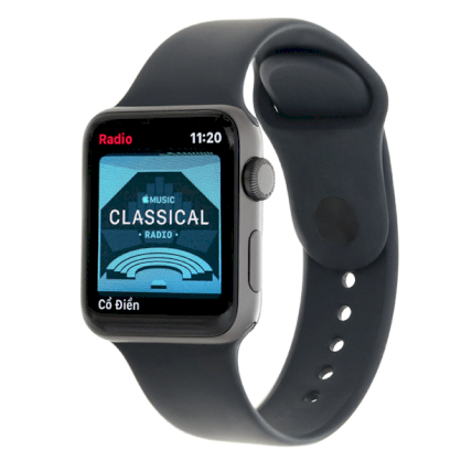 Apple Watch S3 GPS 42mm viền nhôm xám dây cao su