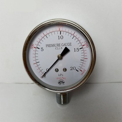 Đồng hồ áp suất gas Myeongsung 2000mmAq (20kPa)