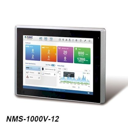 Bộ điều khiển quản lý mạng toàn cầu với màn hình LCD Touch NMS-1000V-12