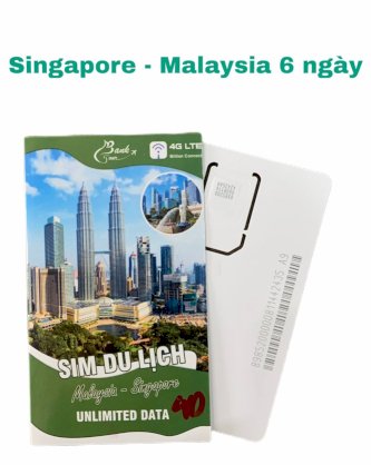 Sim du lịch Singapore - Malaysia 6 Ngày
