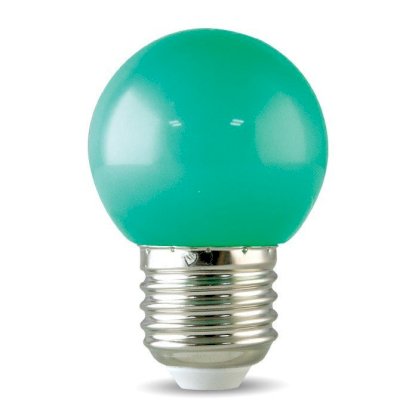 Bóng đèn led bulb tròn Rạng Đông màu xanh lá LED A45 G 1W