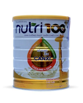 Sữa bột Nutri 100 Grow Plus 900GR
