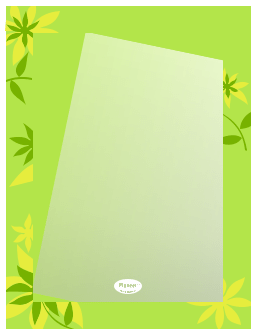 Gương nhà tắm khung hoa văn sơn màu Pioneer 45x60cm - PE121A