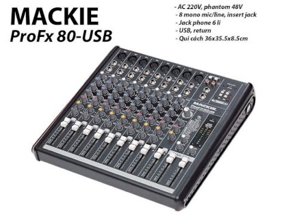 Mixer Mackie Pro Fx80 USB