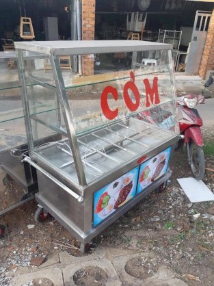 tủ bán cơm inox công nghiệp Hải Minh G079