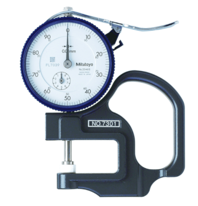 Đồng hồ đo độ dày cơ khí, 0-10mm, 0,01mm, 7301 Mitutoyo