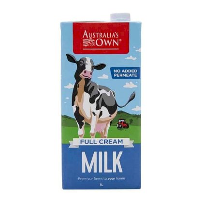 Sữa Australia Own Full Cream nguyên kem hộp 1 lít thùng 12 hộp
