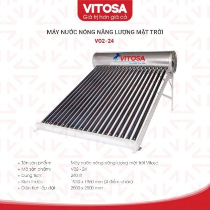 Máy nước nóng năng lượng 240 lít (V02-24) Vitosa