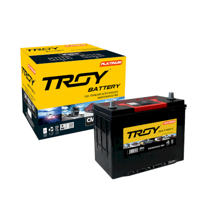 Ắc Quy TROY CMF 46B24L(S) (12V-45ah) cọc lớn - nghịch