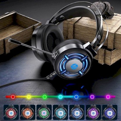 Tai nghe gaming HP H120G led RGB - âm thanh stereo sống động