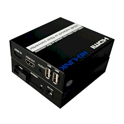 Bộ chuyển đổi hdmi sang quang có cổng usb Ho-link HL-HDMI-1USB-20TR