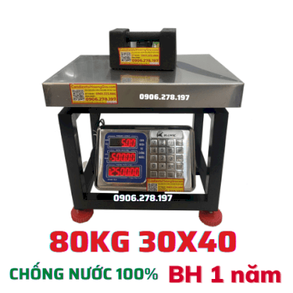 Cân điện tử ghế ngồi 80kg – Kích thước 30 x 40cm Chống Nước 100%