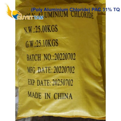 PAC 31% Vàng Chanh (Poly Aluminium chloride) TQ - xử lý nước