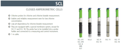 Đầu dò SCL đo Chlorine trong nước hiệu SCL3N/2, SCL3N/20,SCL3N/0.5 hãng EMEC Ý.