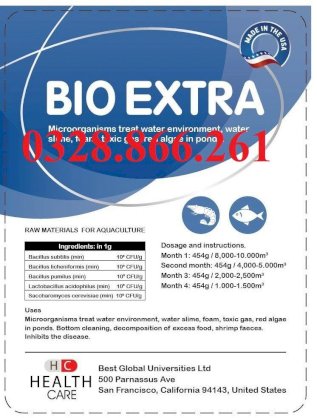 Bio Extra – Men vi sinh xử lý nước, xử lý đáy, ức chế vi khuẩn Vibrio