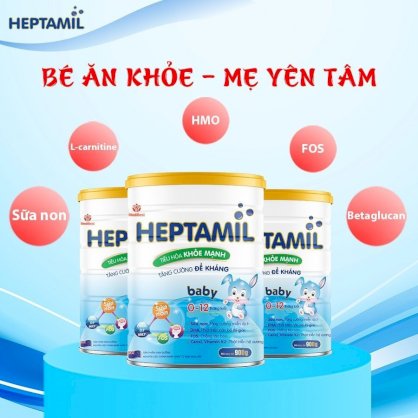 Sữa Heptamil Baby 900g sản phẩm cho trẻ sơ sinh
