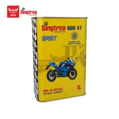 Dầu nhớt xe máy Singtrea 660 SPORT 4T 10W-40 SN/MA2 1L